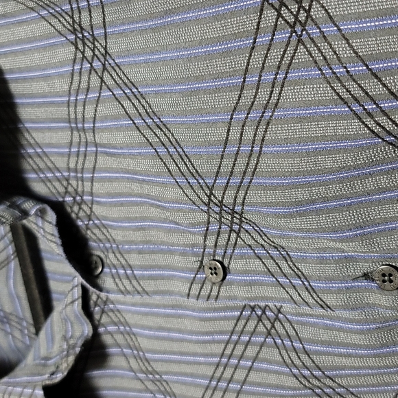 Level Ten Velvet Embossed Striped Button Down Shirt - Picture 4 of 10
